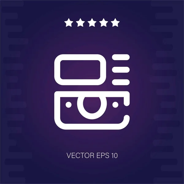 Atm Vektor Icon Vektor Illustration — Stockvektor