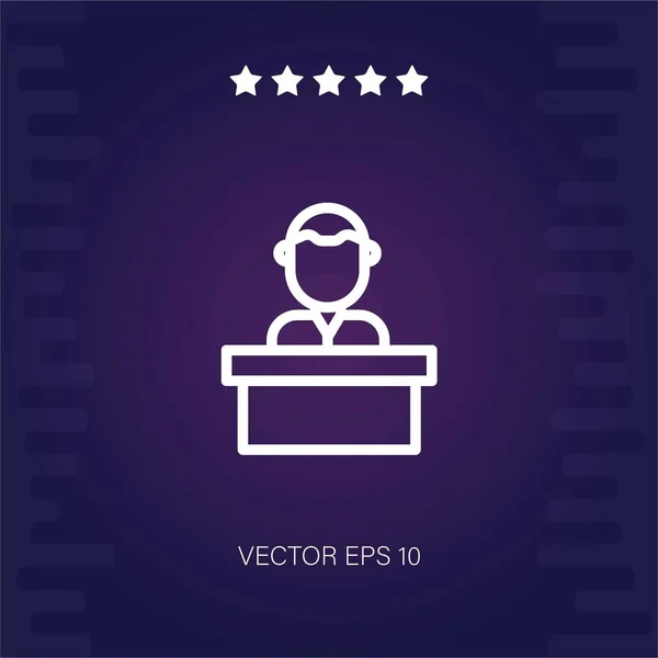 Affärsman Vektor Ikon Vektor Illustration — Stock vektor