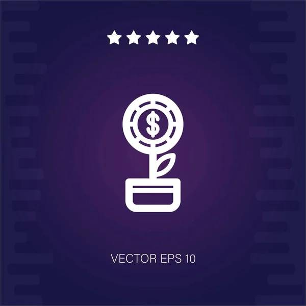 Bargeld Vektor Symbol Vektor Illustration — Stockvektor