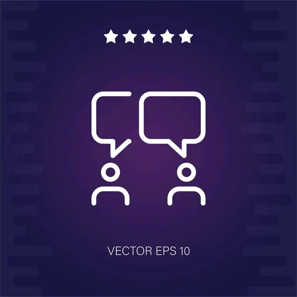 Chattar Vektor Ikon Vektor Illustration — Stock vektor