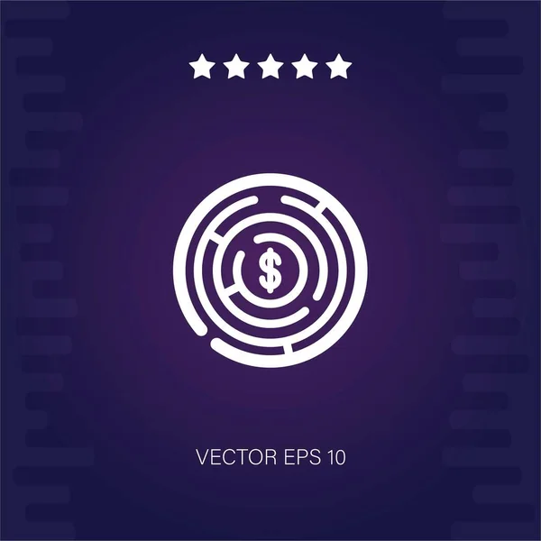 Illustration Vectorielle Icône Vecteur Labyrinthe — Image vectorielle