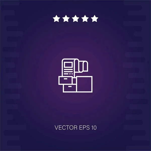 Vector Gestión Icono Vector Ilustración — Vector de stock