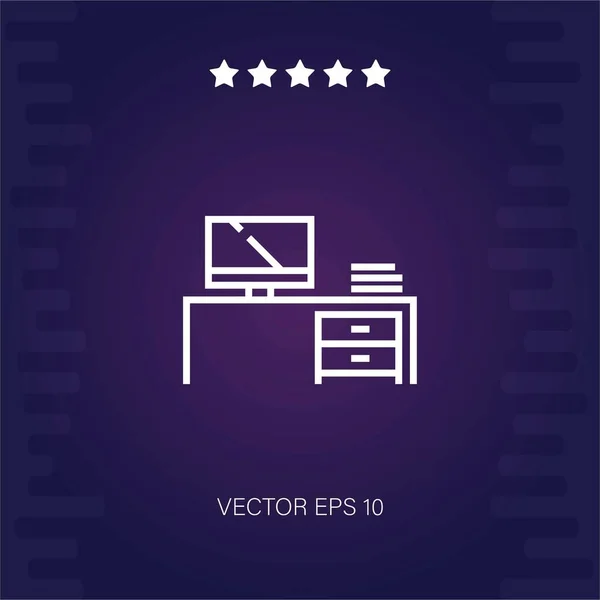 Officespace Vektor Icon Vektor Illustration — Stockvektor