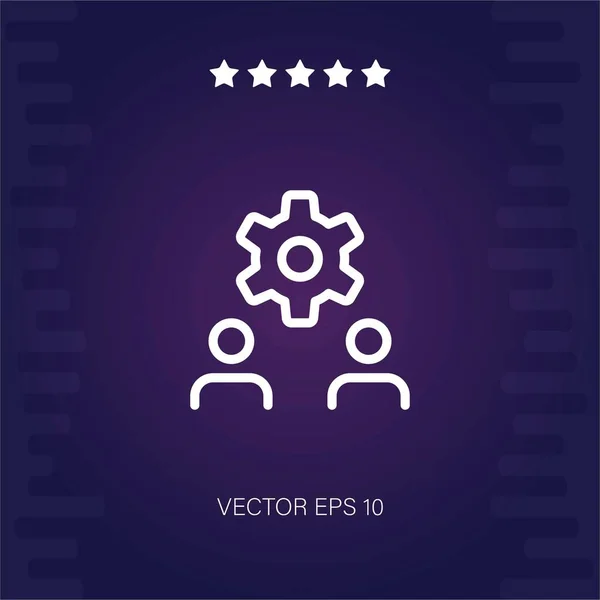 Einstellung Des Vektorsymbols Vektor Illustration — Stockvektor