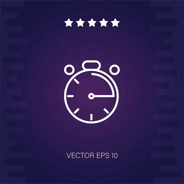 Tiempo Vector Icono Vector Ilustración — Vector de stock