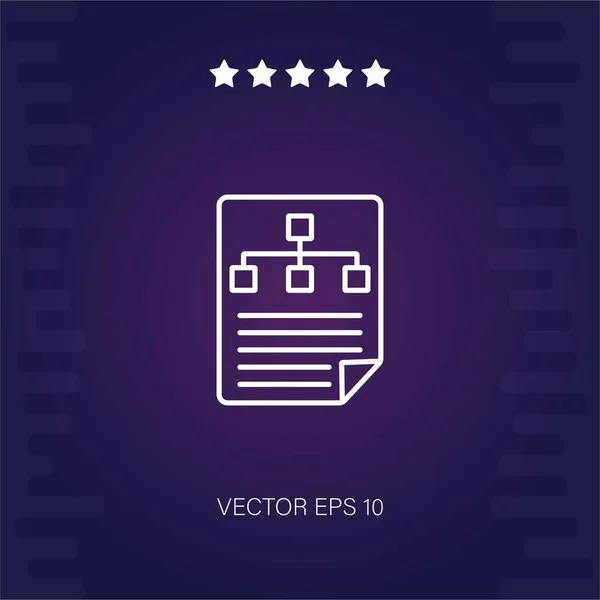 Workflow Vektor Symbol Vektor Abbildung — Stockvektor