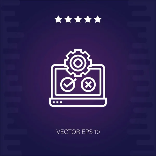 Test Vektor Ikon Modern Illustration — Stock vektor