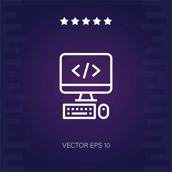 Web Vektorová Ikona Moderní Ilustrace — Stockový vektor
