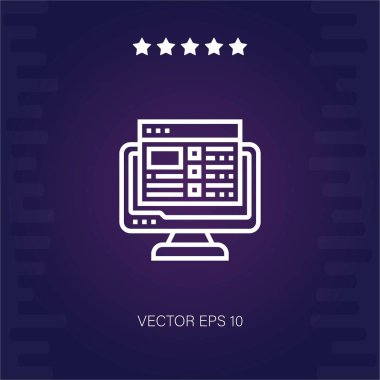 Görev listesi vektör simgesi modern illüstrasyon