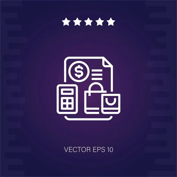 Vector Pago Icono Ilustración Moderna — Vector de stock