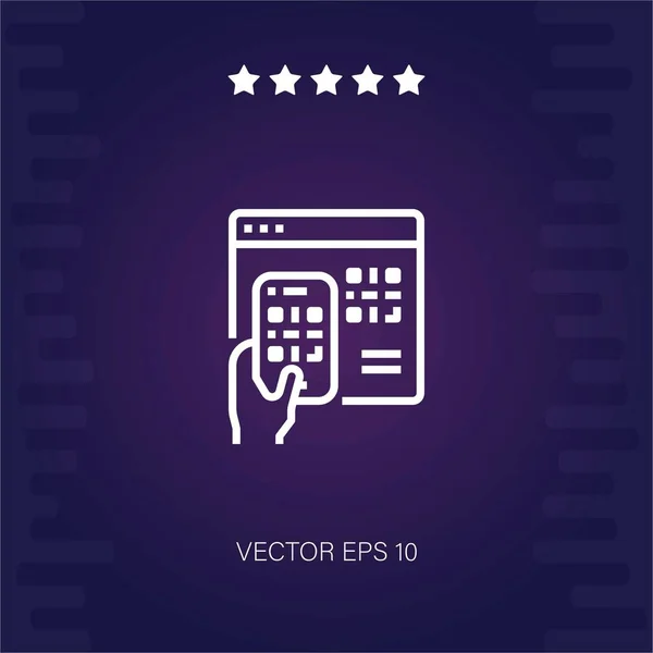 Code Vektor Symbol Moderne Illustration — Stockvektor