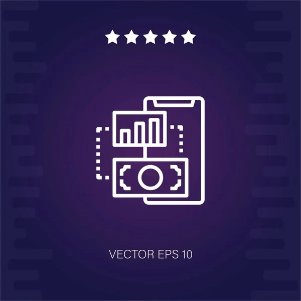 Analyse Vektor Symbol Moderne Illustration — Stockvektor