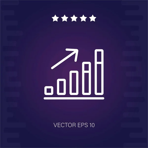 Profit Vektor Ikon Modern Illusztráció — Stock Vector