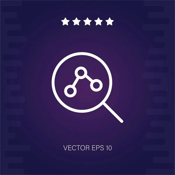 Analytics Vektor Symbol Moderne Illustration — Stockvektor