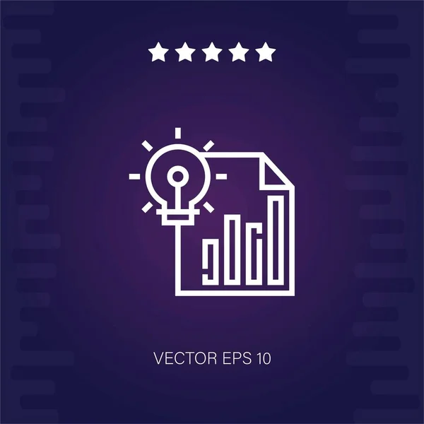 Vinster Vektor Ikon Modern Illustration — Stock vektor
