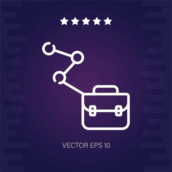 Trayectoria Profesional Vector Icono Ilustración Moderna — Vector de stock