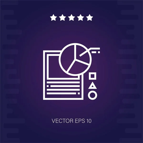 Analytics Vektor Symbol Moderne Illustration — Stockvektor