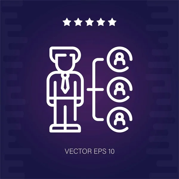 Administrador Icono Vectorial Ilustración Moderna — Vector de stock