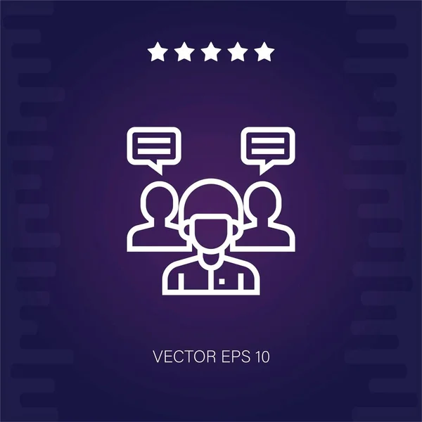 Kandidat Vektor Ikon Modern Illustration — Stock vektor