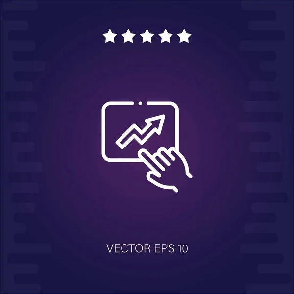 Touch Vektor Symbol Moderne Illustration — Stockvektor