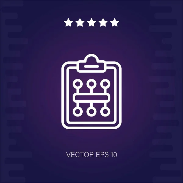 Workflow Vektorsymbol Moderne Illustration — Stockvektor