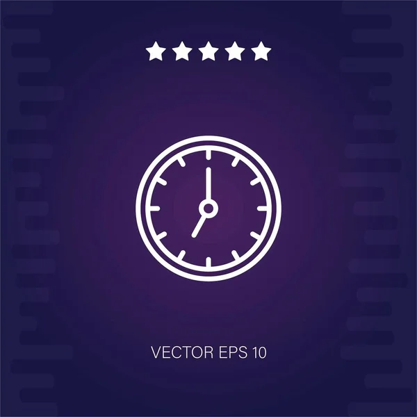 Reloj Vector Icono Ilustración Moderna — Vector de stock