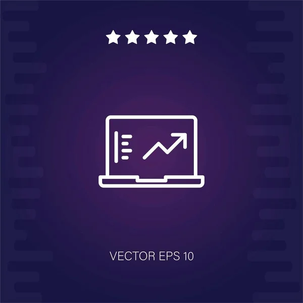 Analytics Vektor Symbol Moderne Illustration — Stockvektor