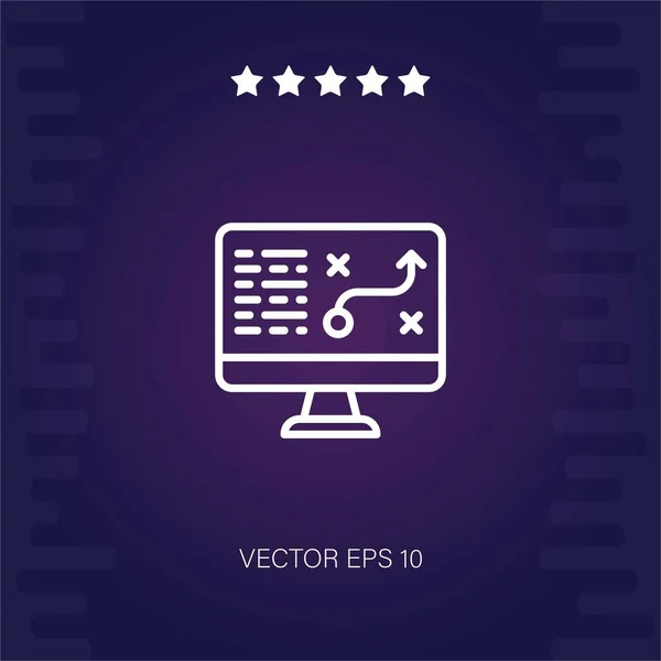 Analytics Vektor Symbol Moderne Illustration — Stockvektor