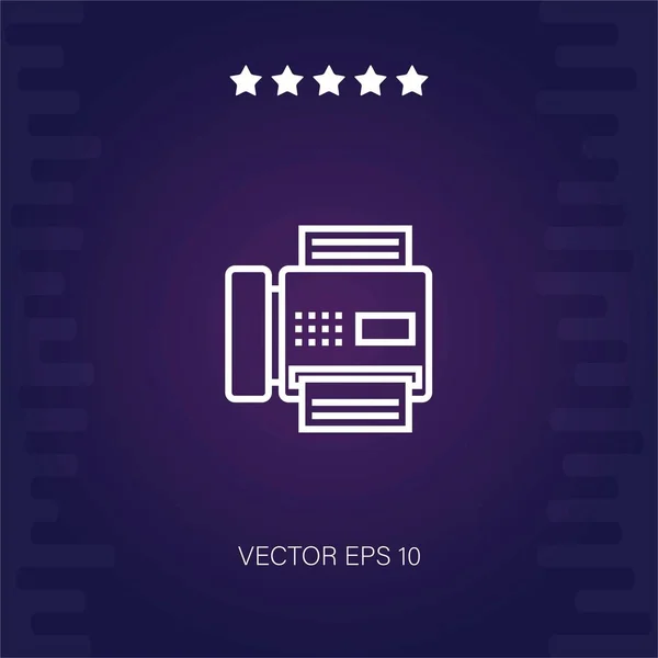 Fax Vector Icon Modern Illustration — Stock Vector