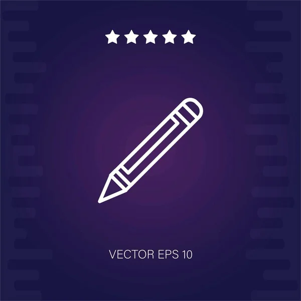 Bleistift Vektor Symbol Moderne Illustration — Stockvektor