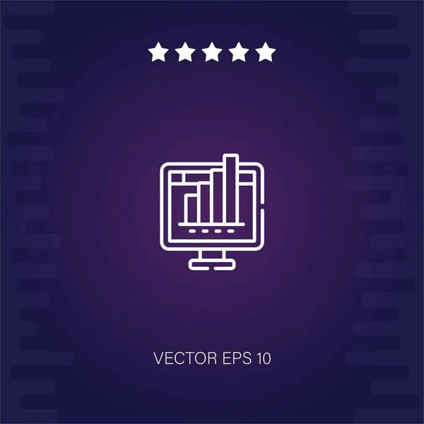 Computer Vektor Symbol Moderne Illustration — Stockvektor