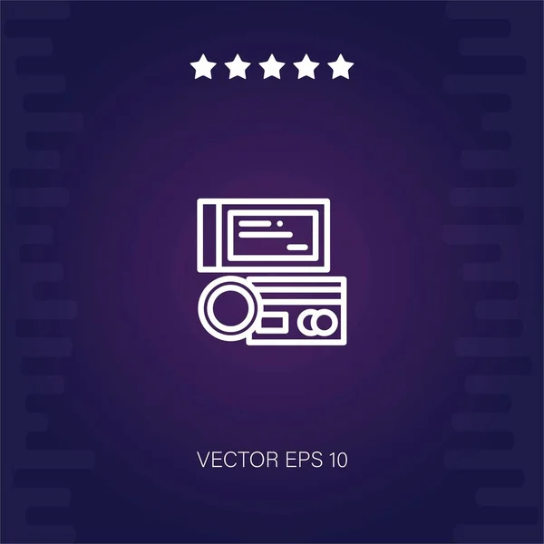 Método Pago Vector Icono Ilustración Moderna — Vector de stock