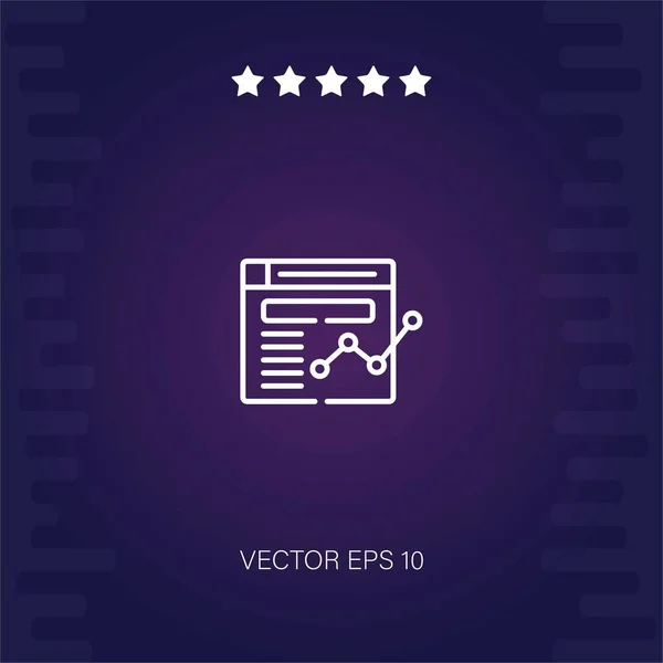 Icône Vectorielle Navigateur Illustration Moderne — Image vectorielle