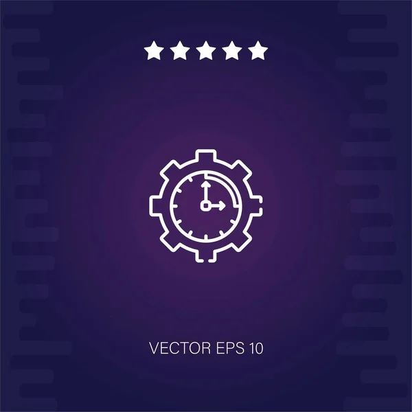 Tiempo Gestión Icono Vectorial Ilustración Moderna — Vector de stock