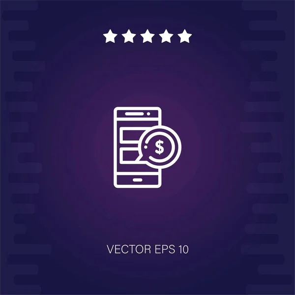 Telefon Vektor Symbol Moderne Illustration — Stockvektor