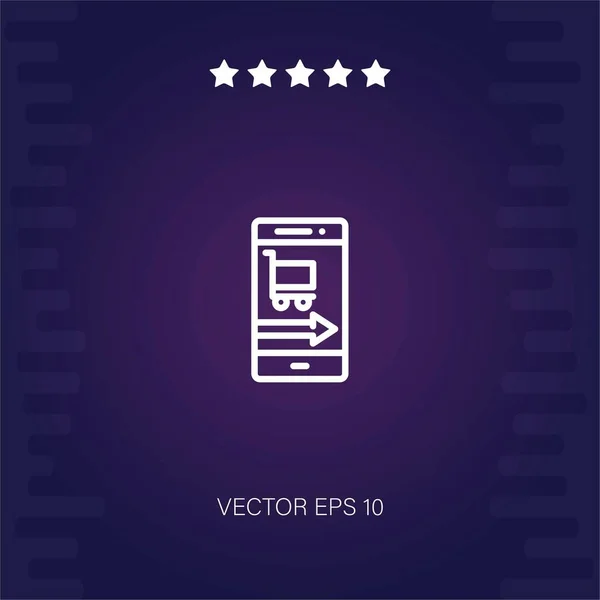 Icono Vector Teléfono Ilustración Moderna — Vector de stock