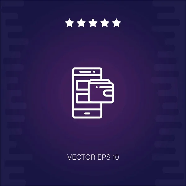 Icono Vector Teléfono Ilustración Moderna — Vector de stock