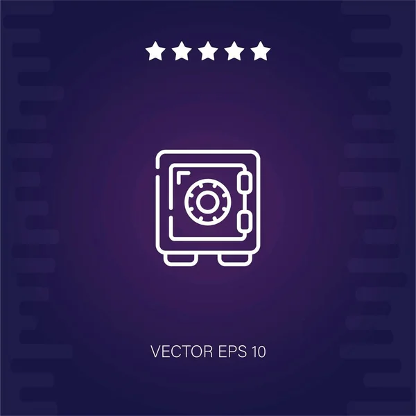 Icono Vector Seguro Ilustración Moderna — Vector de stock