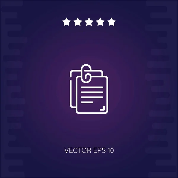 Dateien Vektorsymbol Moderne Illustration — Stockvektor
