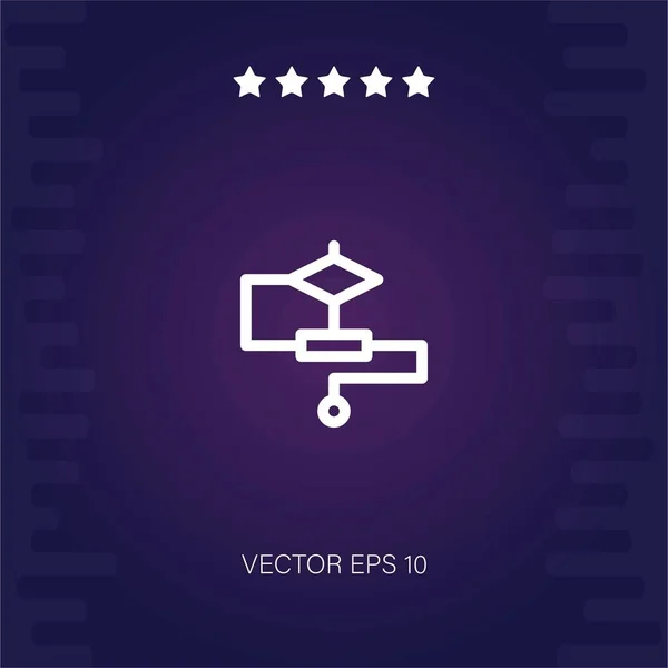 Algorithmus Vektor Symbol Moderne Illustration — Stockvektor