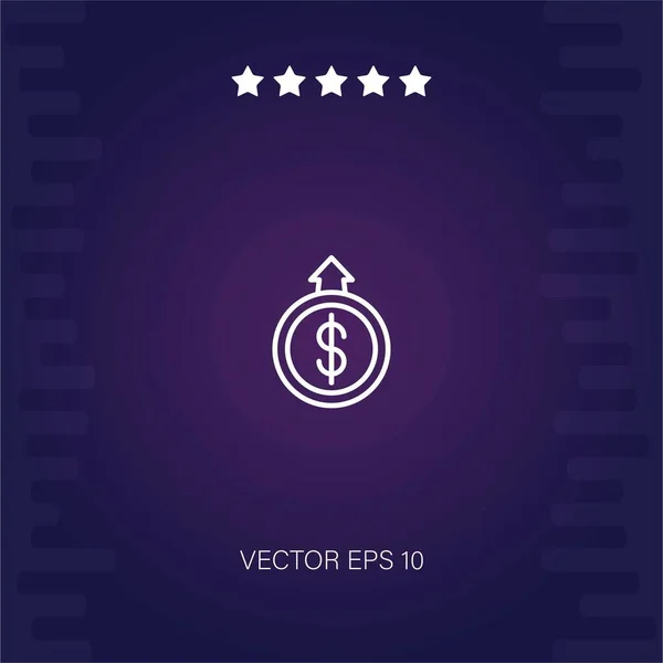 Interés Vector Icono Ilustración Moderna — Vector de stock