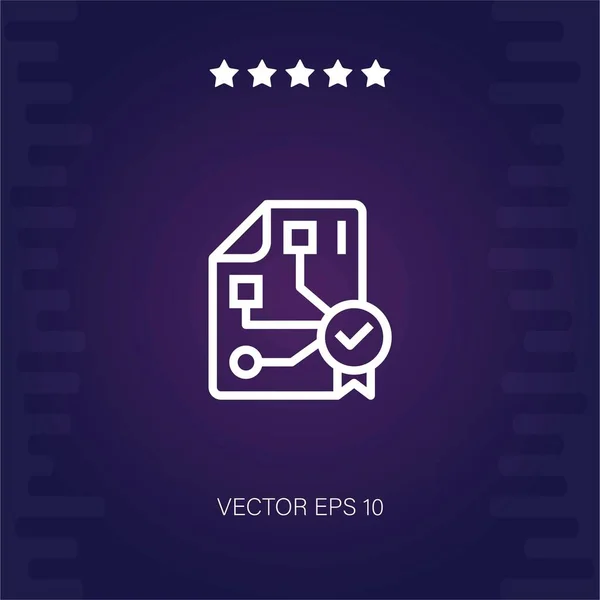 Proyecto Icono Vectorial Ilustración Moderna — Vector de stock