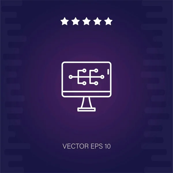 Ícone Vetorial Sitemap Ilustração Moderna — Vetor de Stock