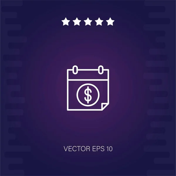 Zahlung Tag Vektor Symbol Moderne Illustration — Stockvektor