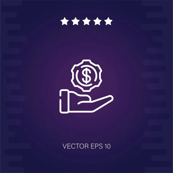 Hand Vektor Symbol Moderne Illustration — Stockvektor