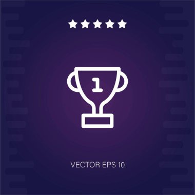 kupa vektör simgesi modern illüstrasyon