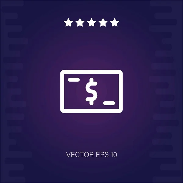 Dólar Icono Vector Ilustración Moderna — Archivo Imágenes Vectoriales
