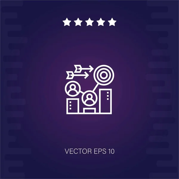 Objectif Vectoriel Icône Illustration Moderne — Image vectorielle