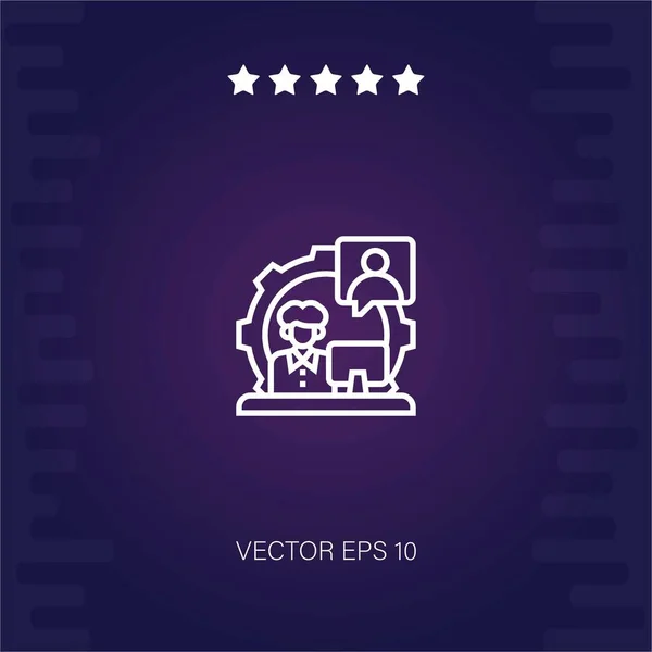 Kunden Support Vektor Symbol Moderne Illustration — Stockvektor