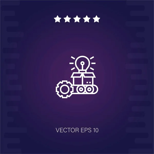 Icono Vector Innovación Ilustración Moderna — Vector de stock